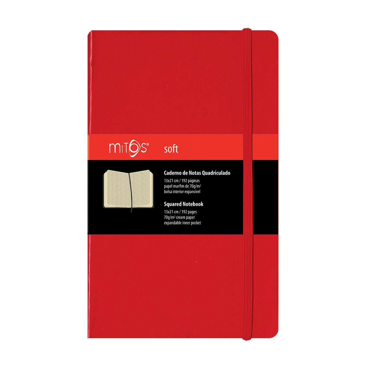 MITOS® SOFT-Caderno Notas Quadriculado(13x21cm)192pg